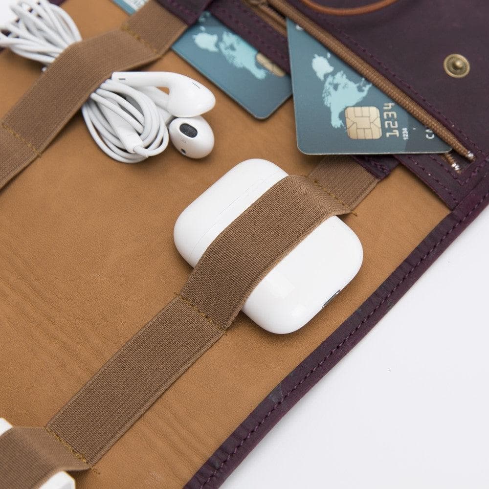 Genuine Leather Cable Organizer Bouletta