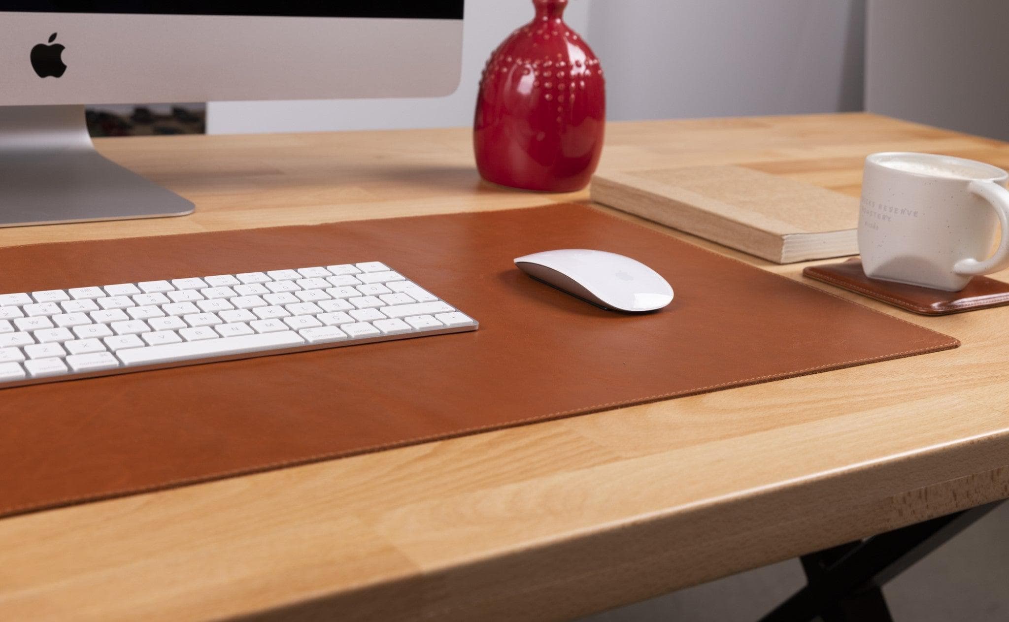 Genuine Leather Desk Mat 37x80 Bouletta