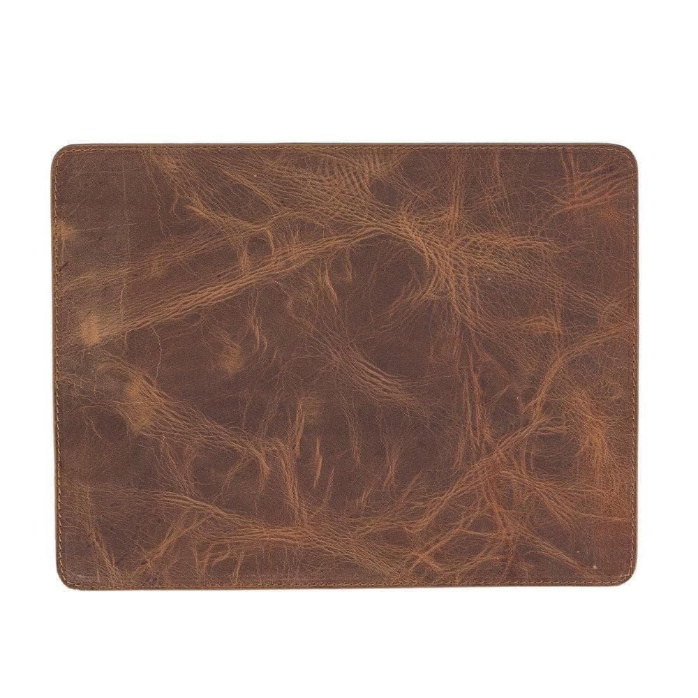 Genuine Leather Mouse Pad Antic Brown Bouletta