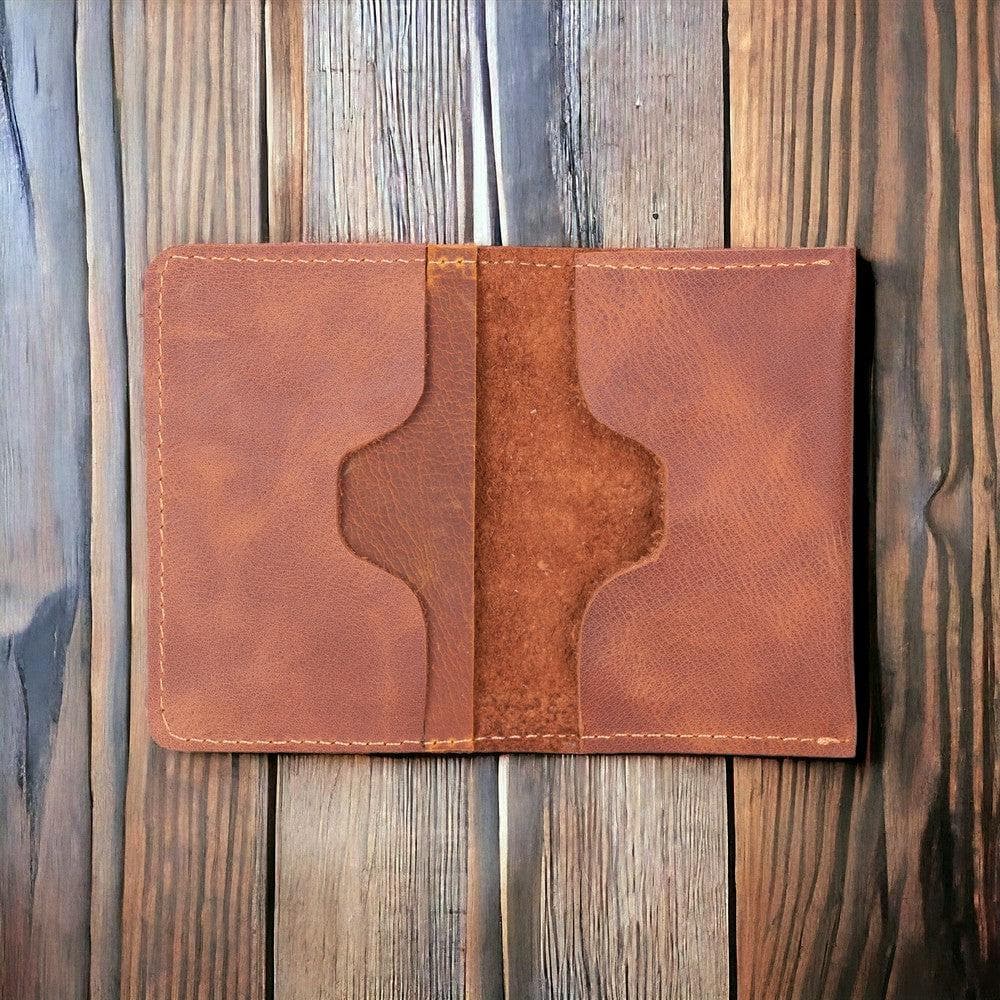 Giorno Geniune Leather Card Holder Antic Brown Bouletta