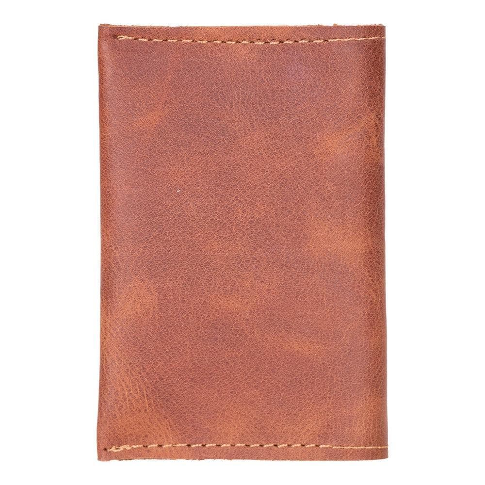 Giorno Geniune Leather Card Holder Antic Brown Bouletta