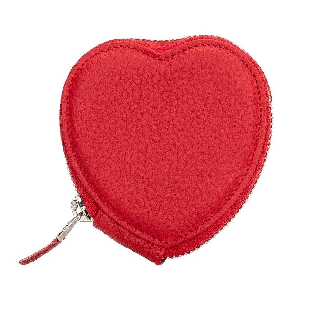 Heart AirPods 1 / 2 Genuine Leather Case Floater Crimson Bouletta