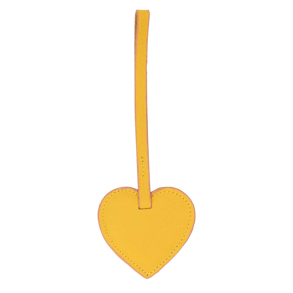 Heart Leather Bag Charm Bouletta