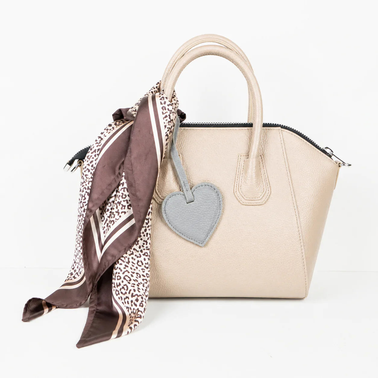 Heart Leather Bag Charm Bouletta
