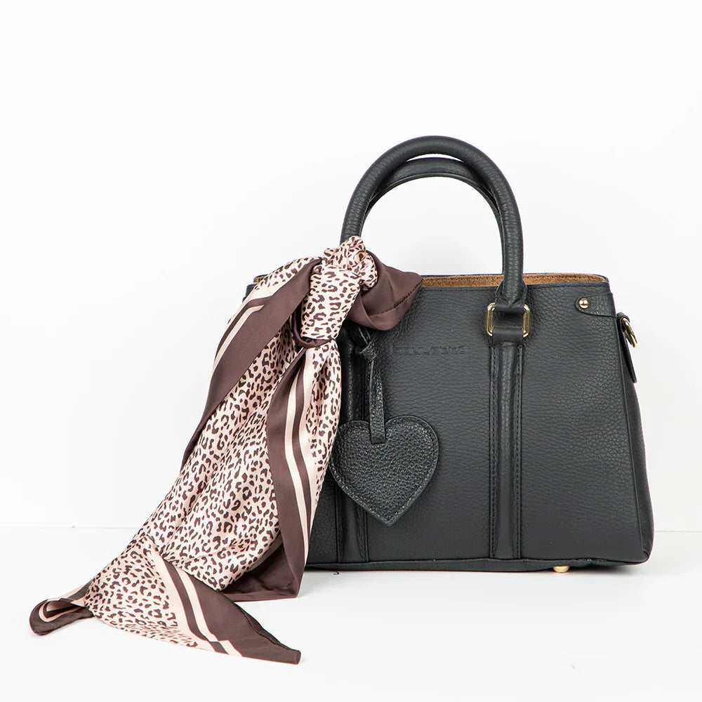 Heart Leather Bag Charm Bouletta