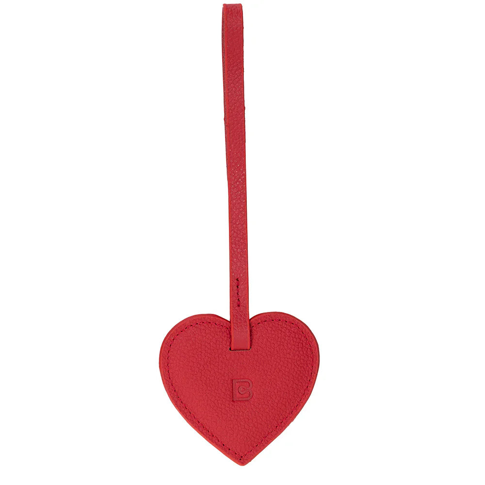 Heart Leather Bag Charm Bouletta