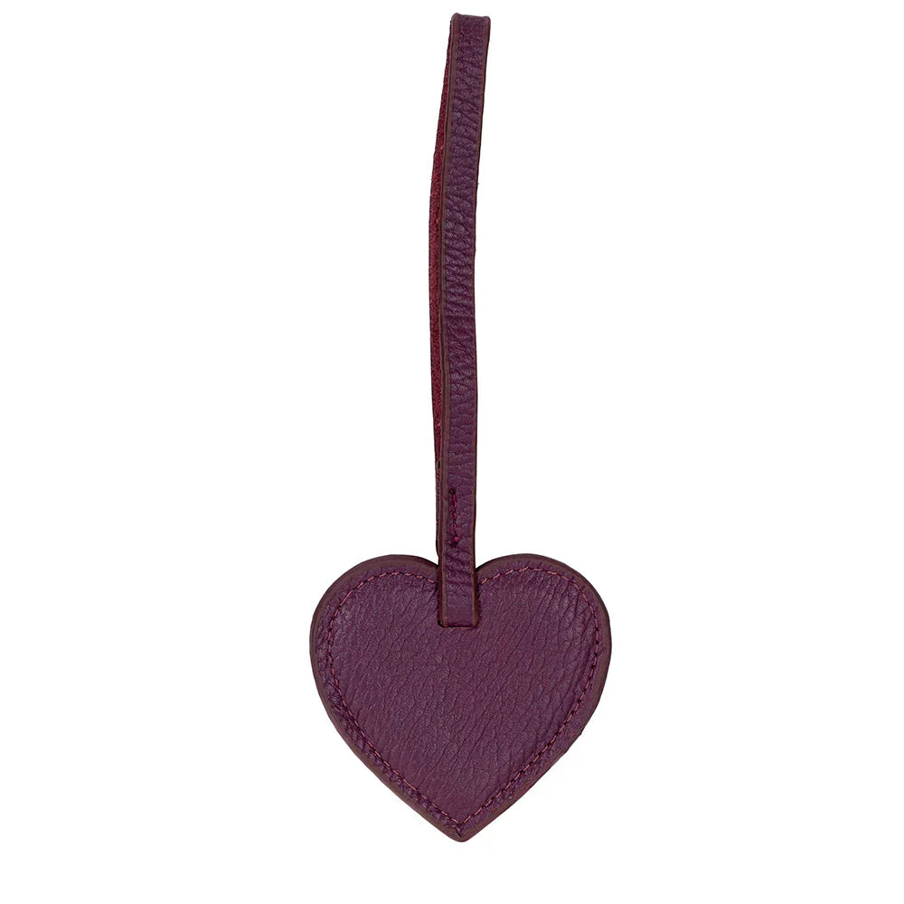 Heart Leather Bag Charm Bouletta