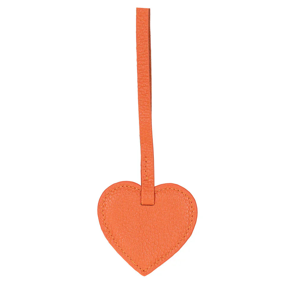 Heart Leather Bag Charm Bouletta