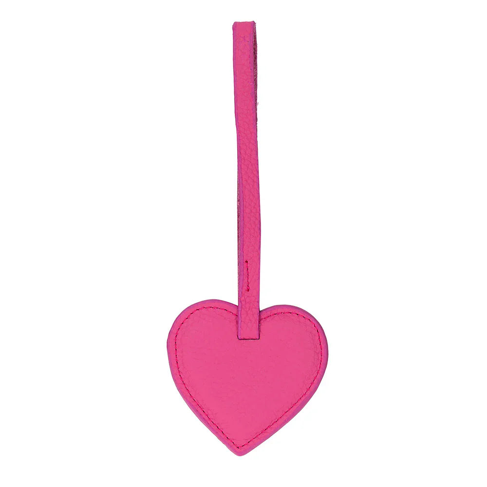 Heart Leather Bag Charm Bouletta