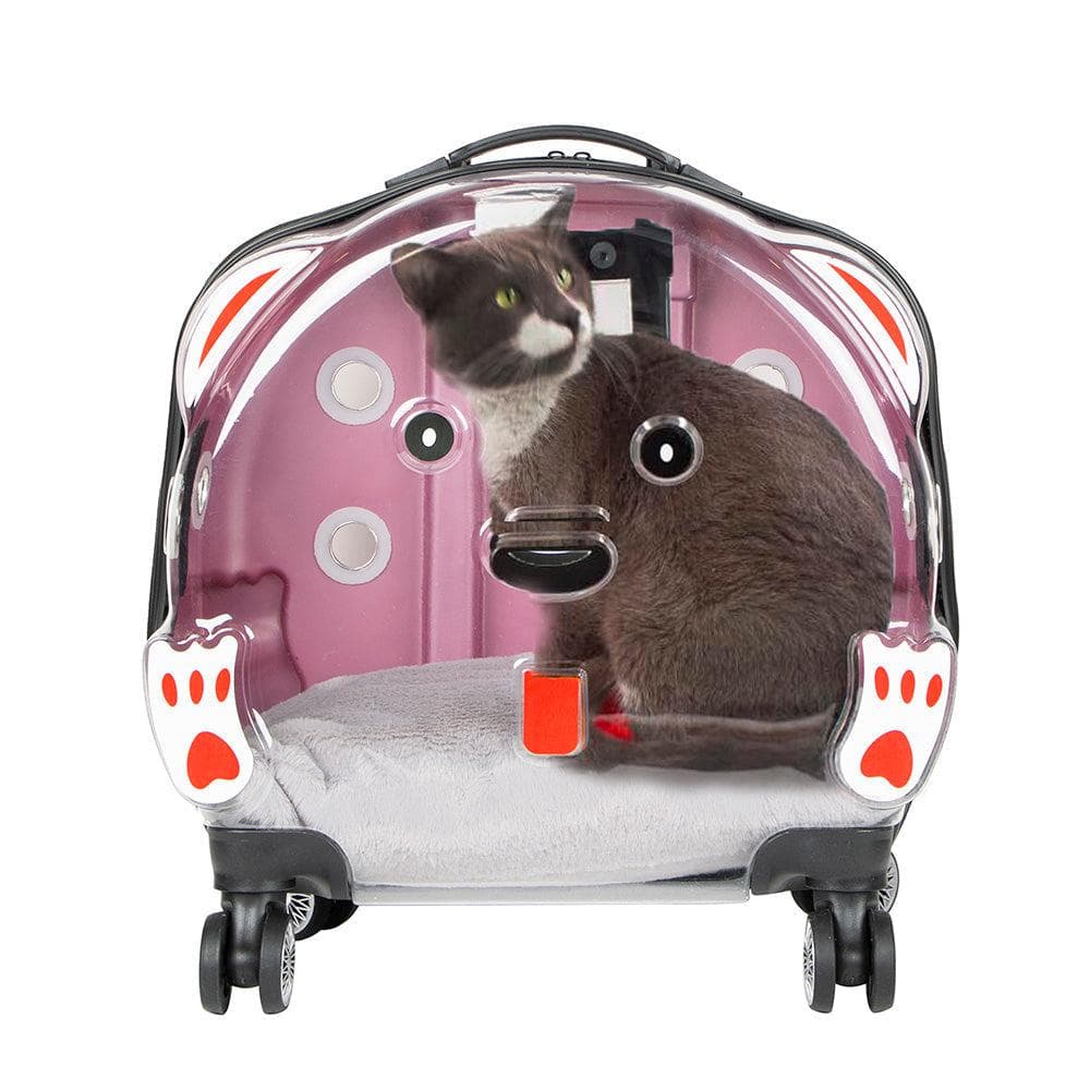 ICE Pet Trolley Suitcase Pink Bouletta