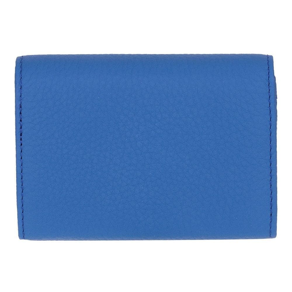 Interno Leather Card Holder Cerulean Bouletta