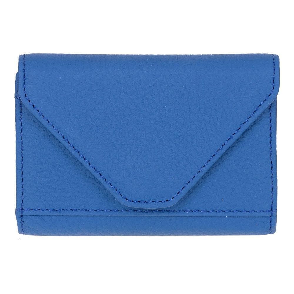 Interno Leather Card Holder Cerulean Bouletta