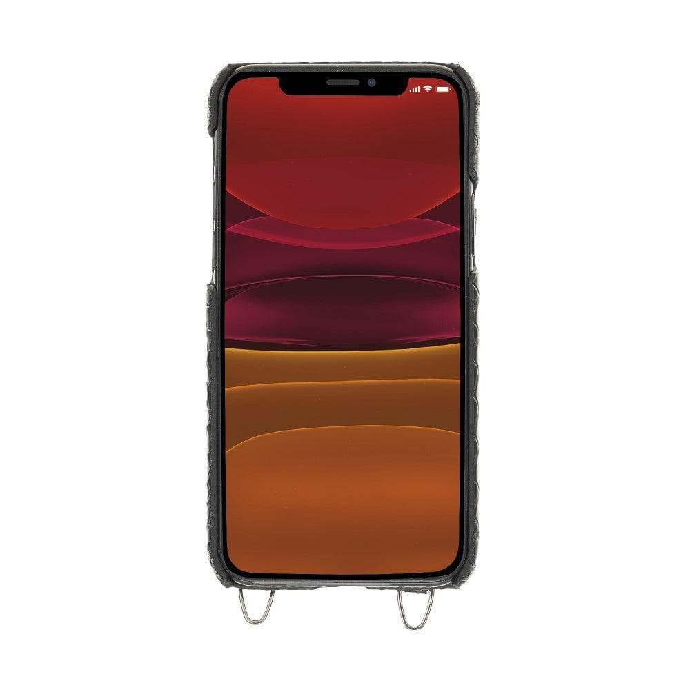 iPhone 11 Series Leather Saff Umw Plain Strap Bouletta