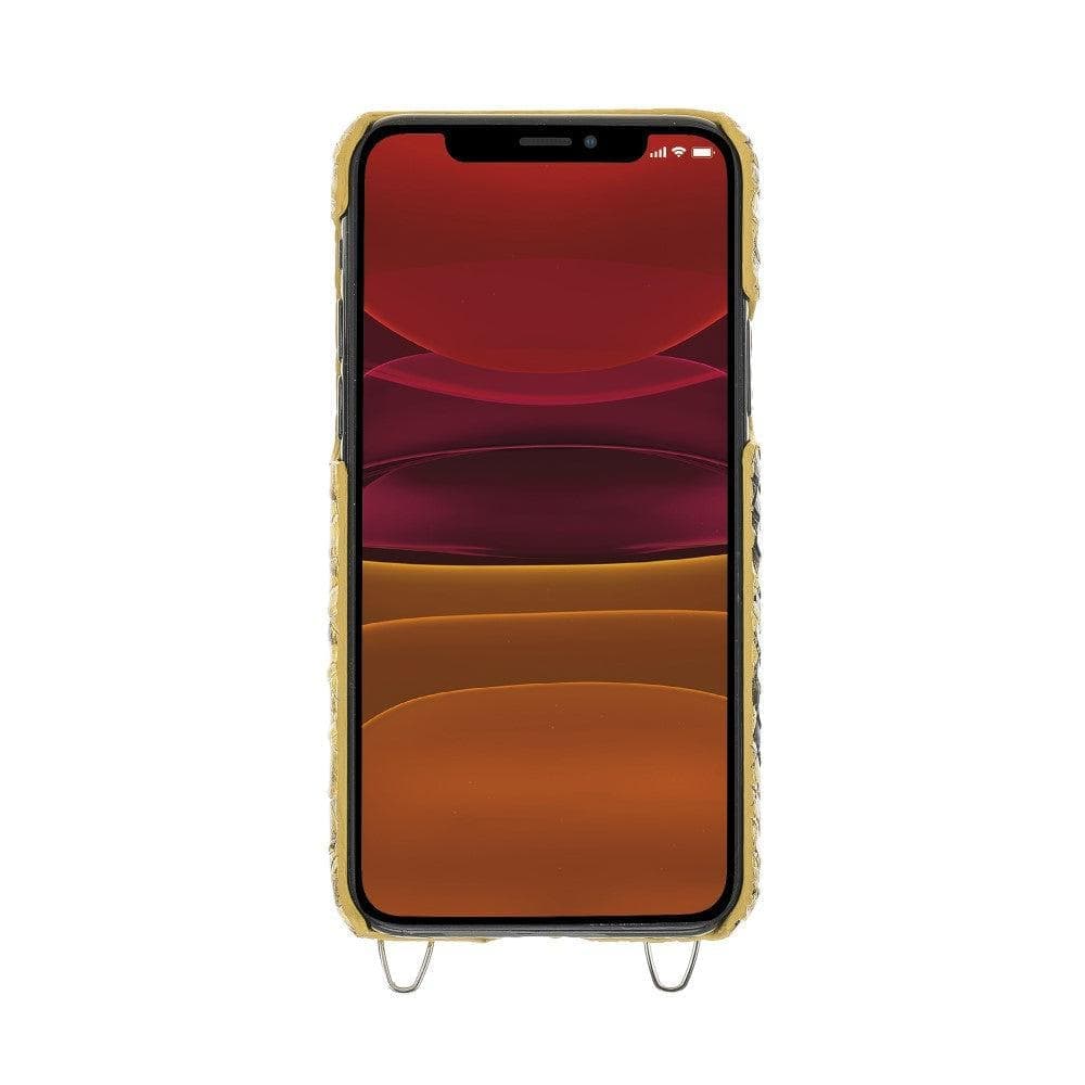 iPhone 11 Series Leather Saff Umw Plain Strap Bouletta