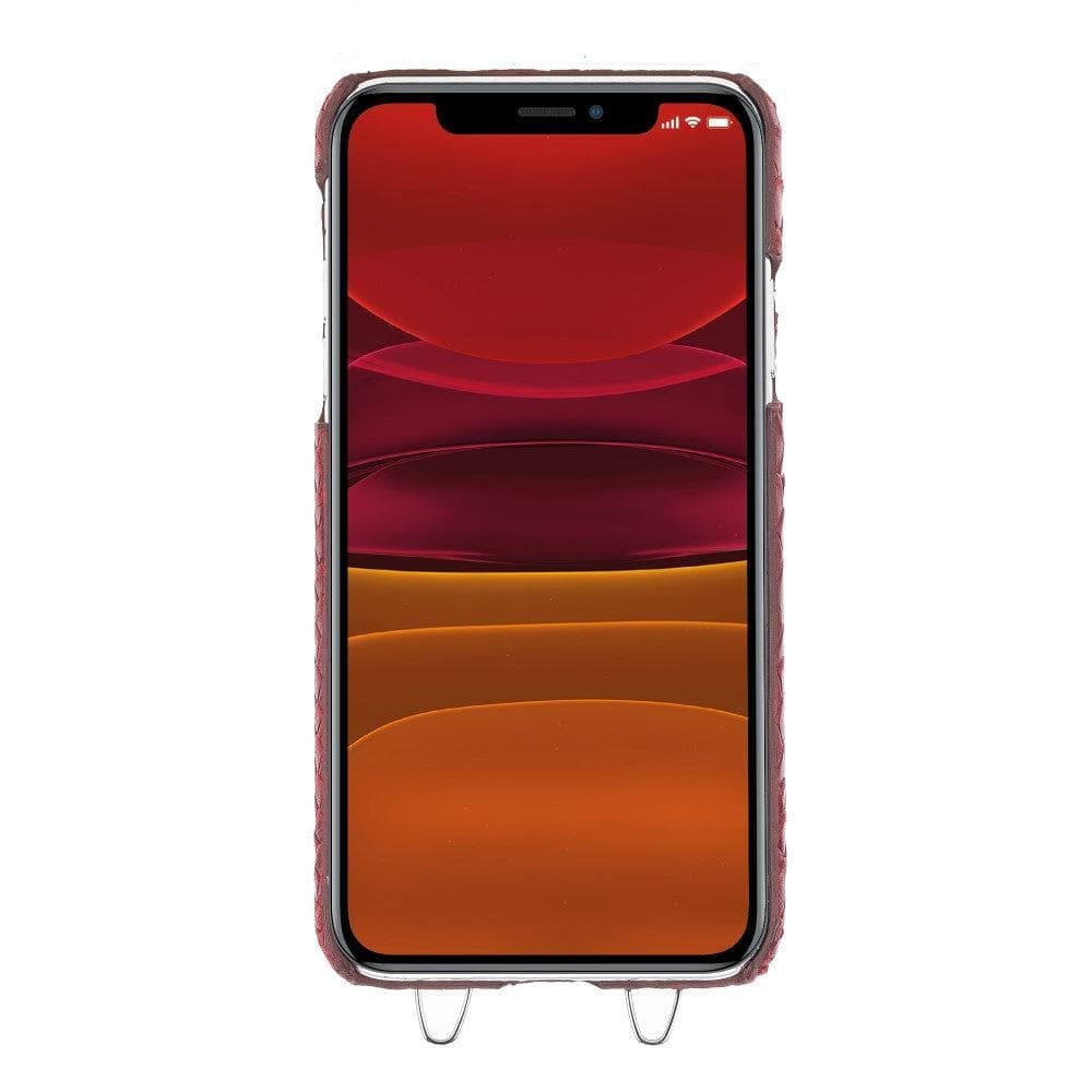 iPhone 11 Series Leather Saff Umw Plain Strap Bouletta