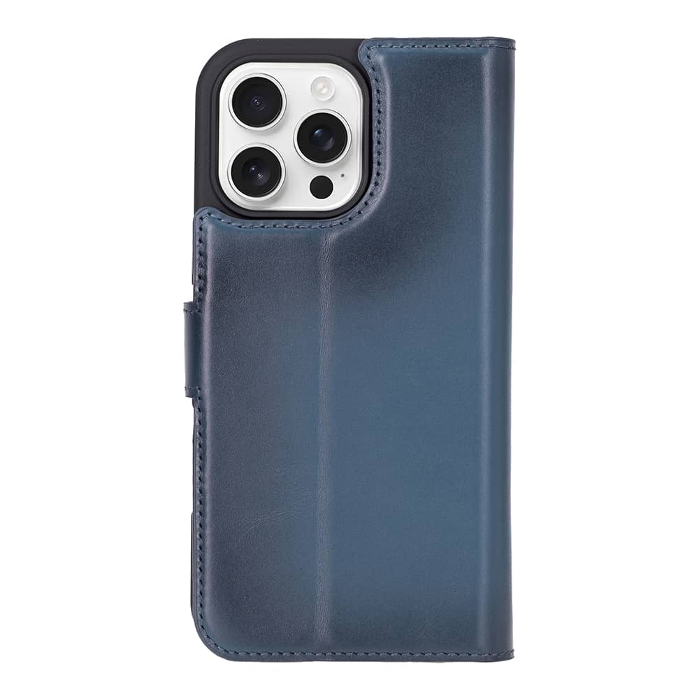 Leather iPhone 16 Pro Max Detachable Wallet Case