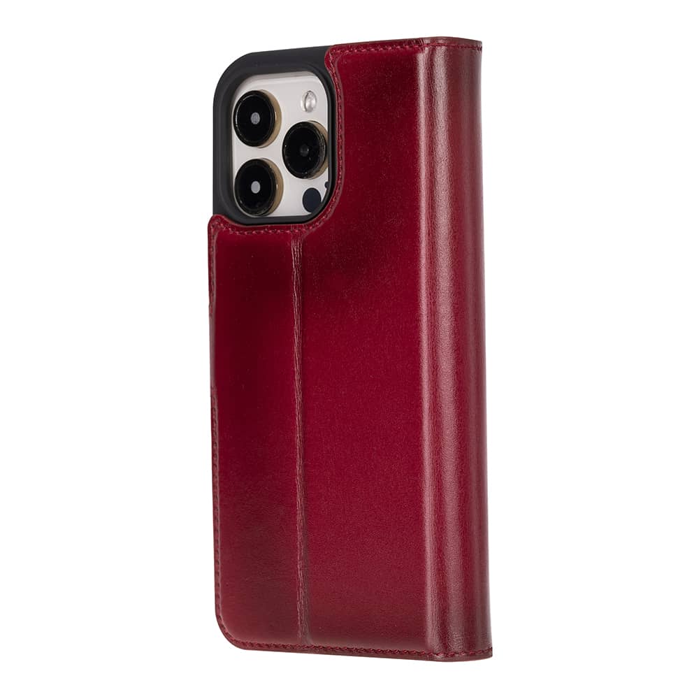 Leather iPhone 16 Pro Detachable Wallet Case