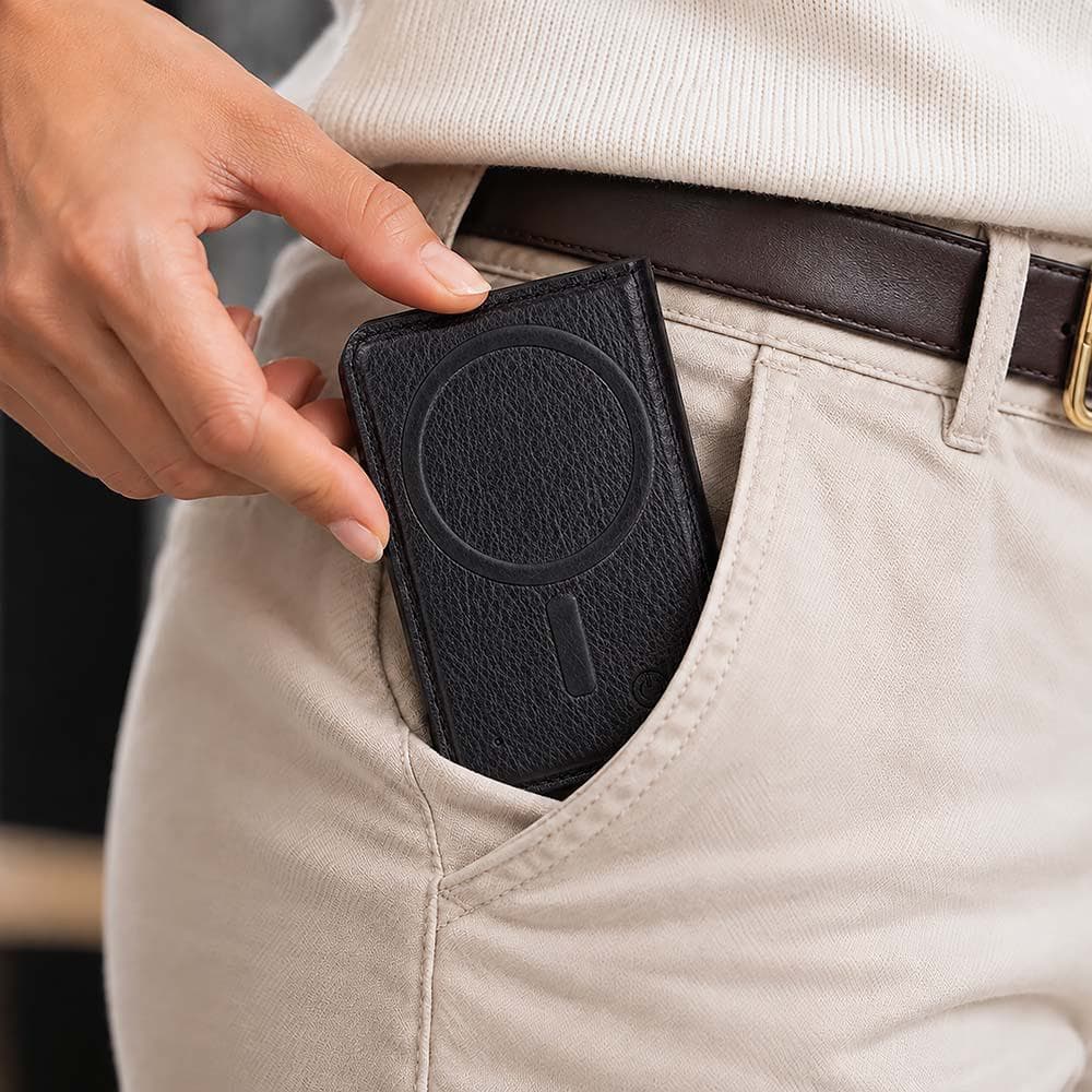 Jason Leather Premium Card Holder Black Bouletta