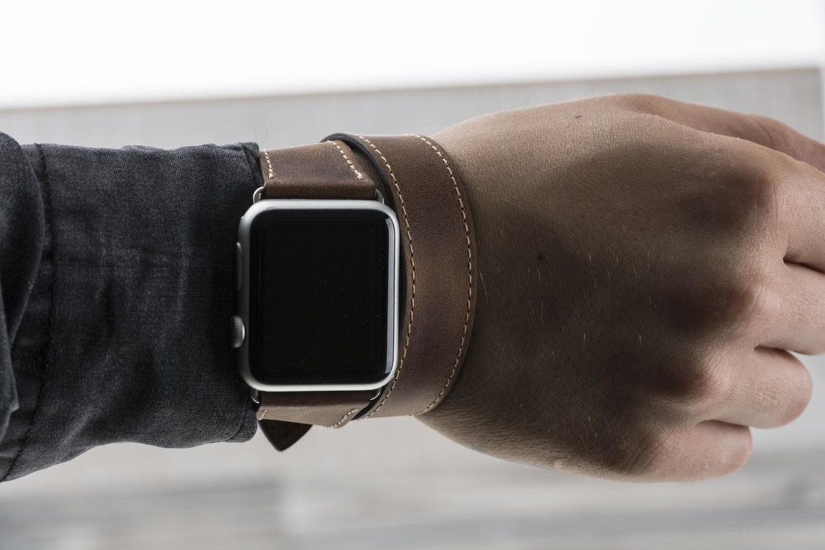 Lancaster Double Tour Classic Apple Watch Leather Straps Bouletta