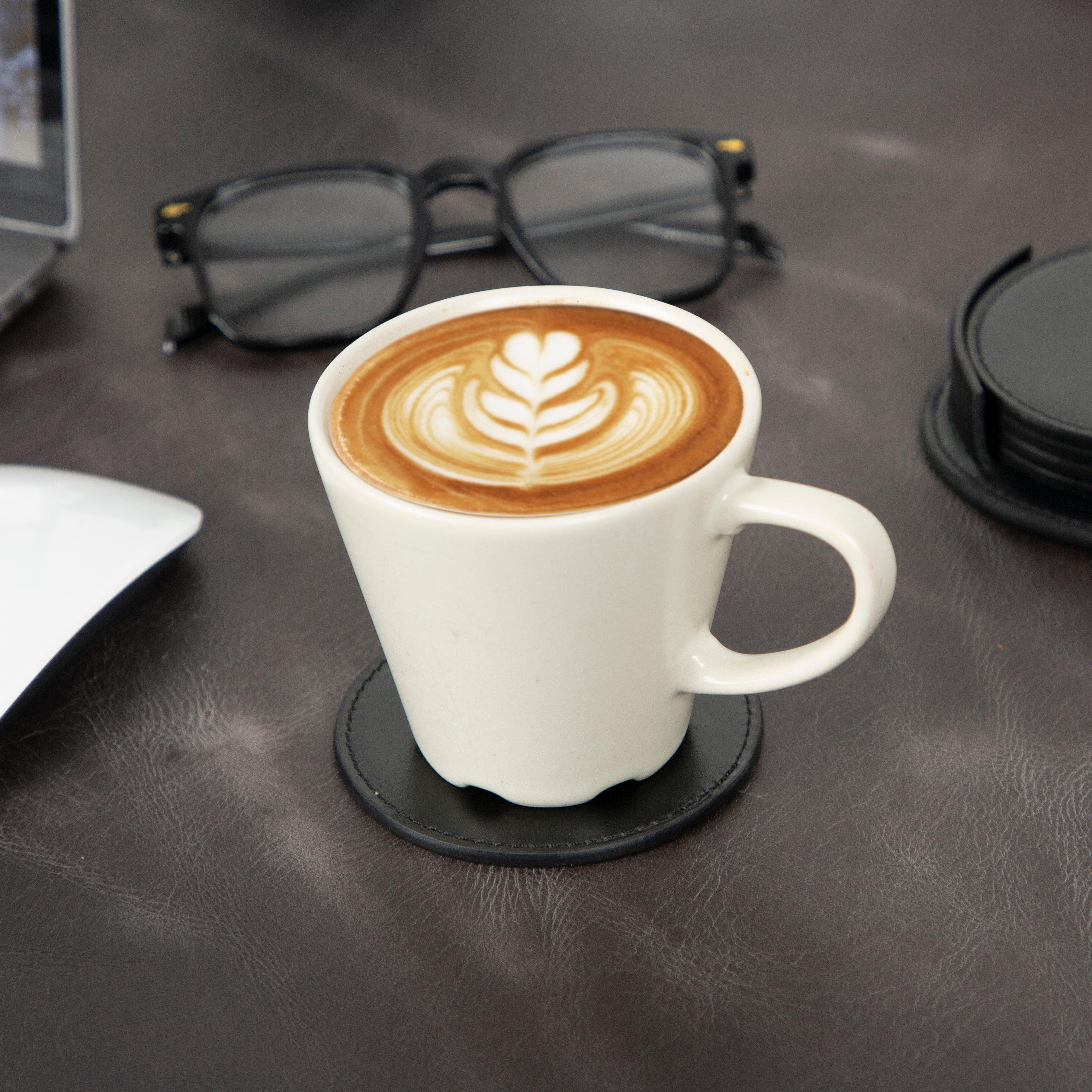 Lavion Leather Cup Coaster Set Bouletta