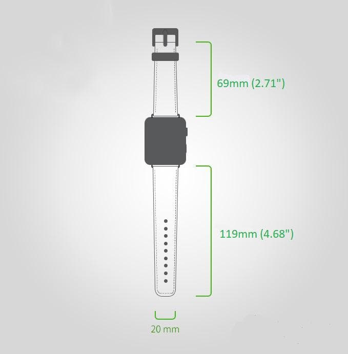 Leather Apple Watch Bands - Clasic Slim Flover Style FL12 Bouletta