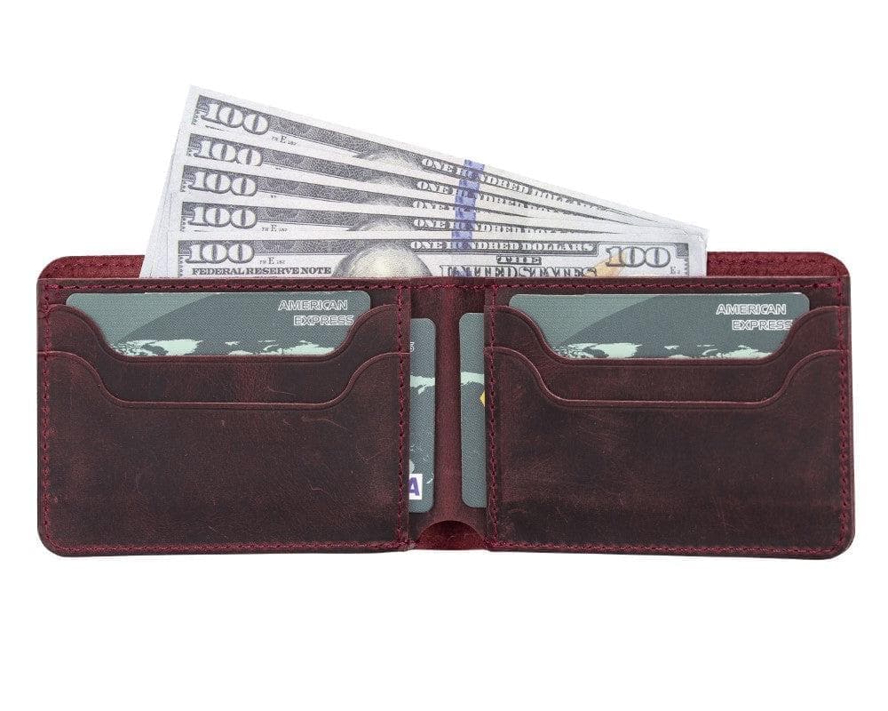 Leather Franco Wallet - Red Red Bouletta
