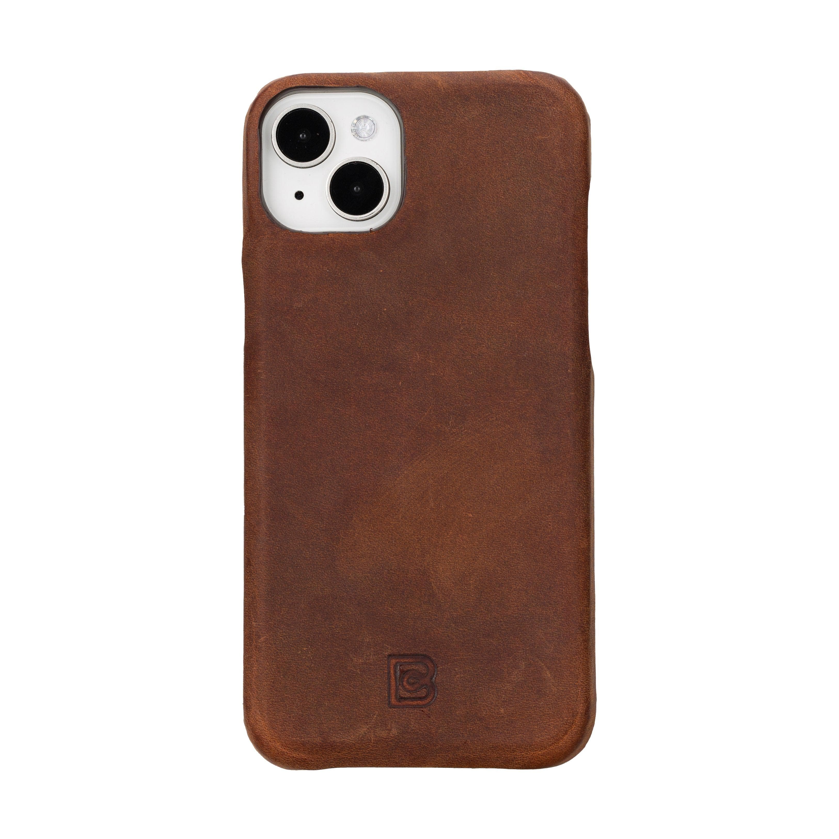 Leather iPhone 16 Plus Snap-On Cover Case Bouletta