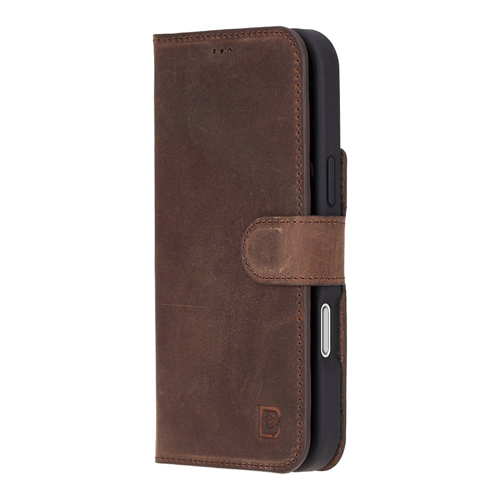 Leather iPhone 16 Pro Detachable Wallet Case Bouletta