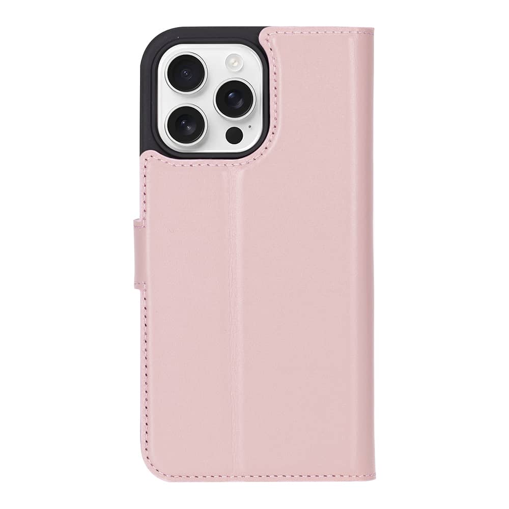 Leather iPhone 16 Pro Detachable Wallet Case Bouletta