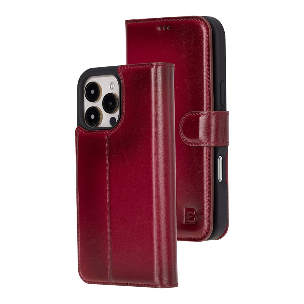 Leather iPhone 16 Pro Detachable Wallet Case Bouletta