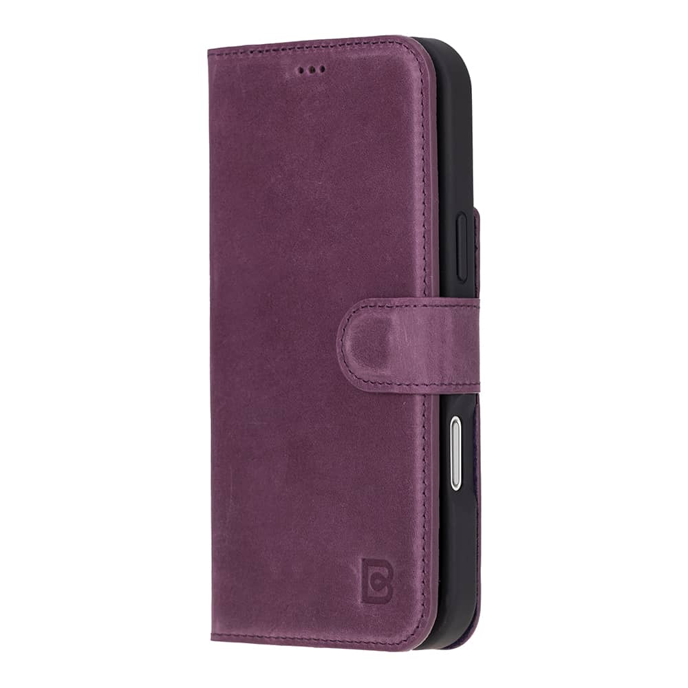 Leather iPhone 16 Pro Detachable Wallet Case Bouletta