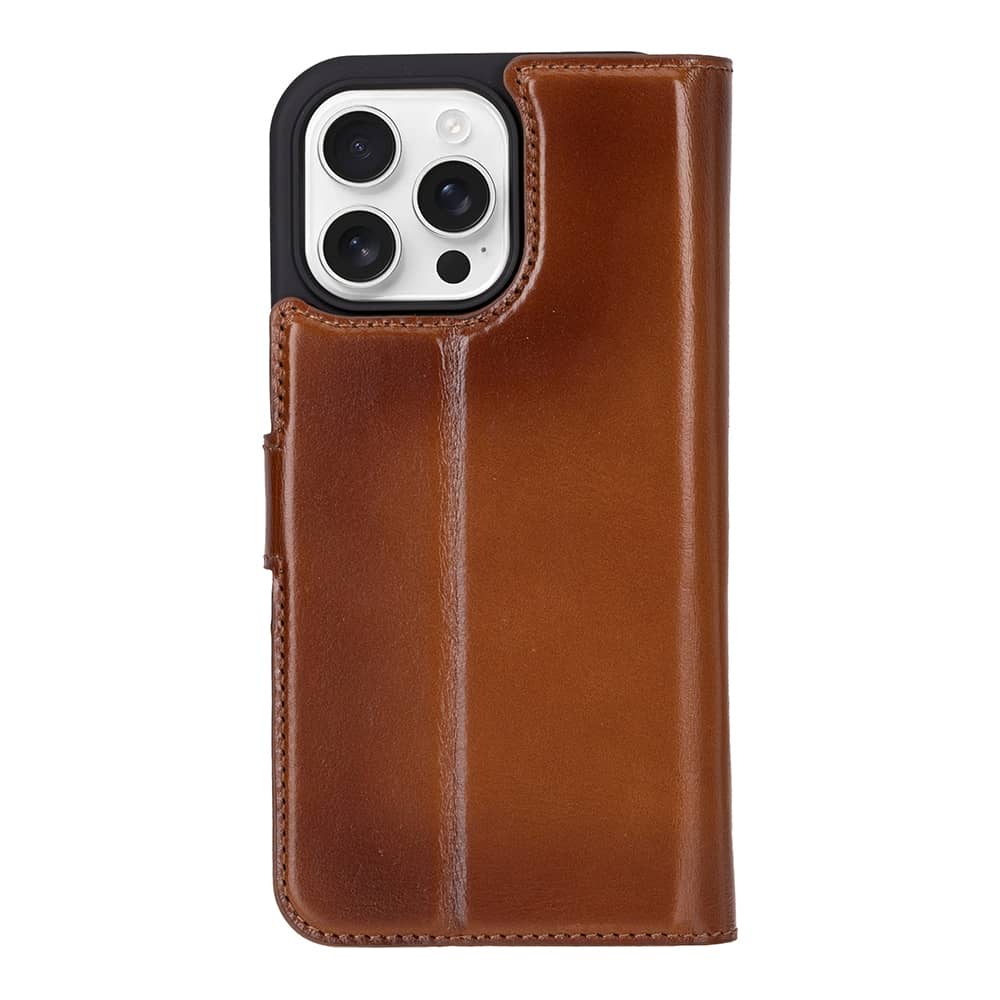 Leather iPhone 16 Pro Detachable Wallet Case Bouletta