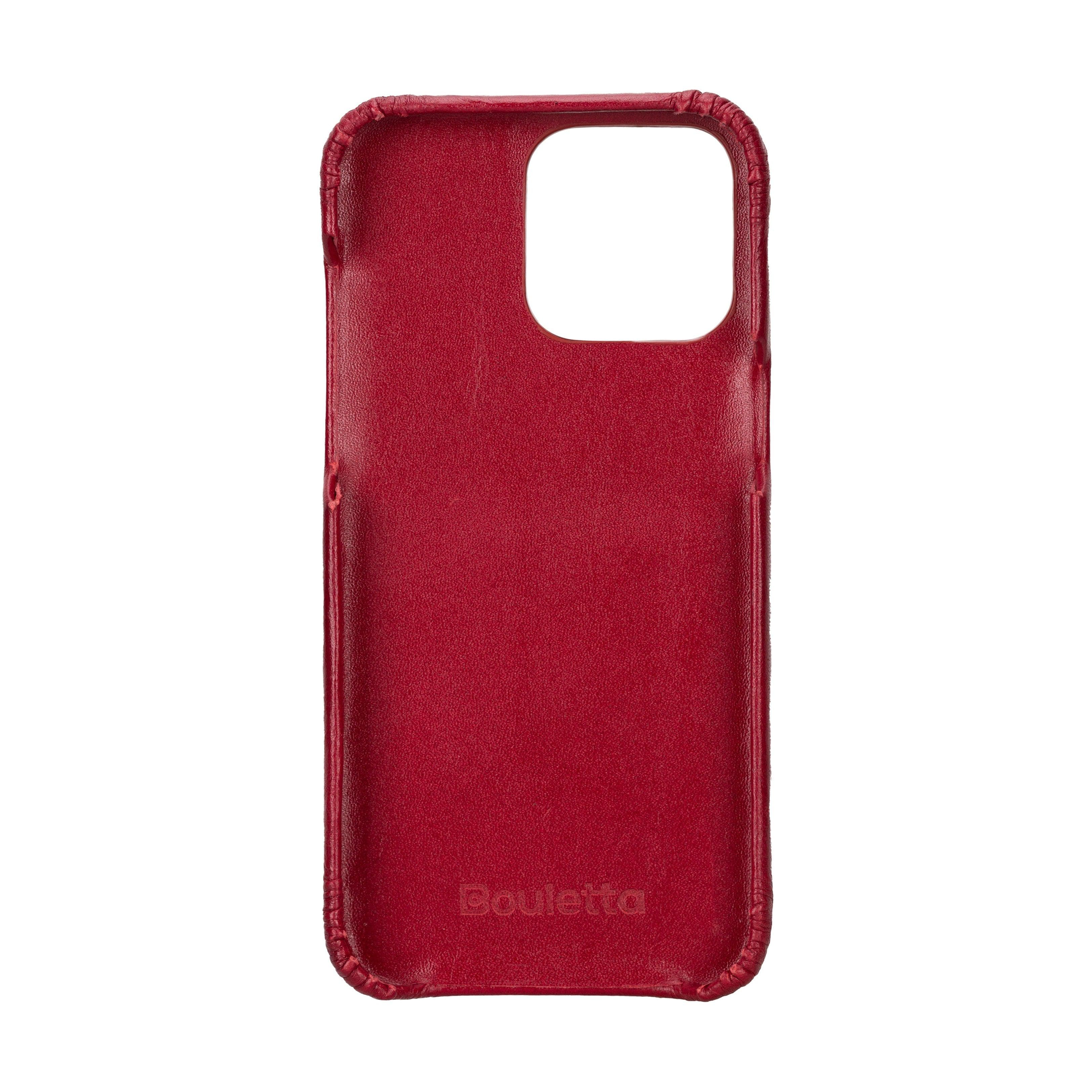 Leather iPhone 16 Pro Max Snap-On Cover Case Bouletta