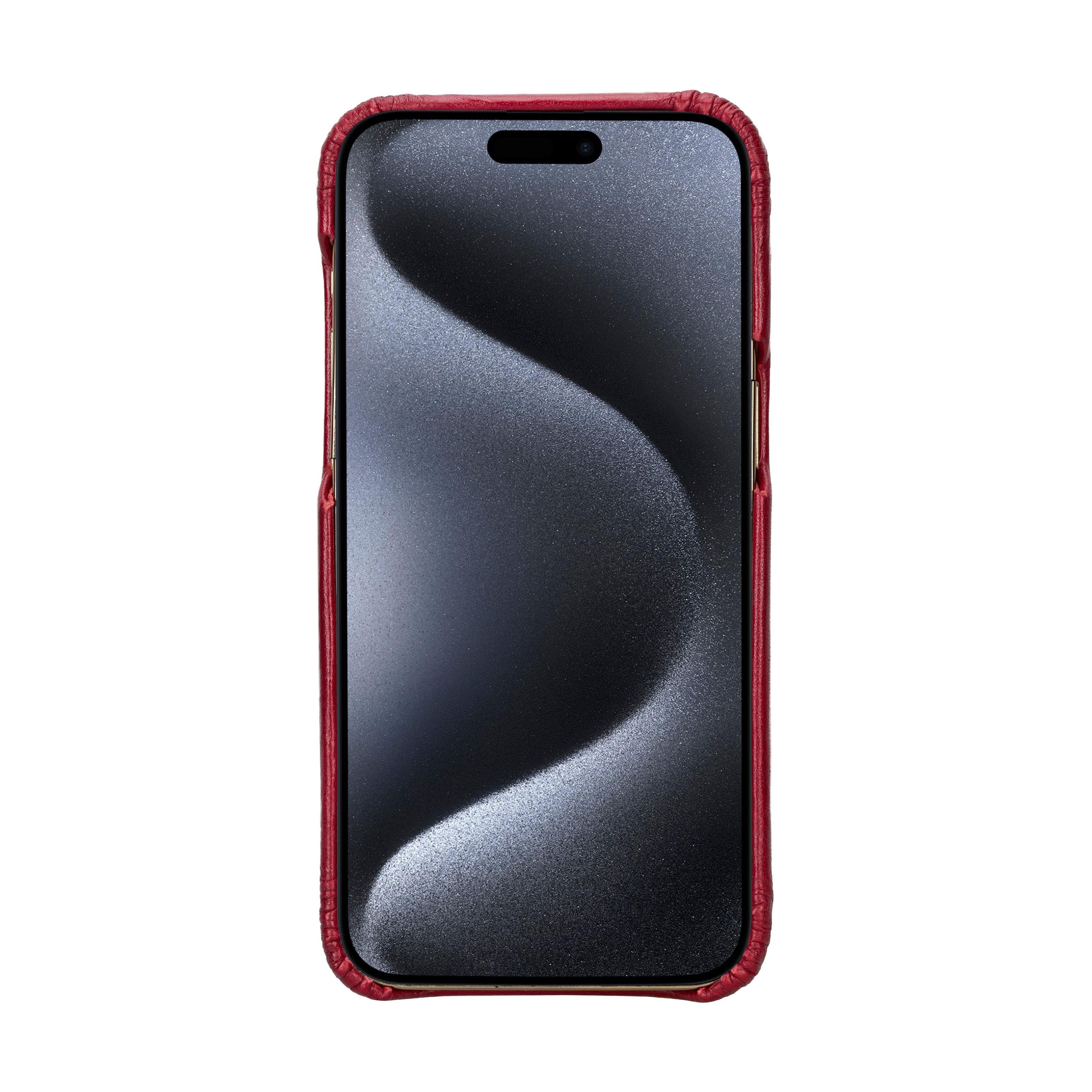 Leather iPhone 16 Pro Max Snap-On Cover Case Bouletta