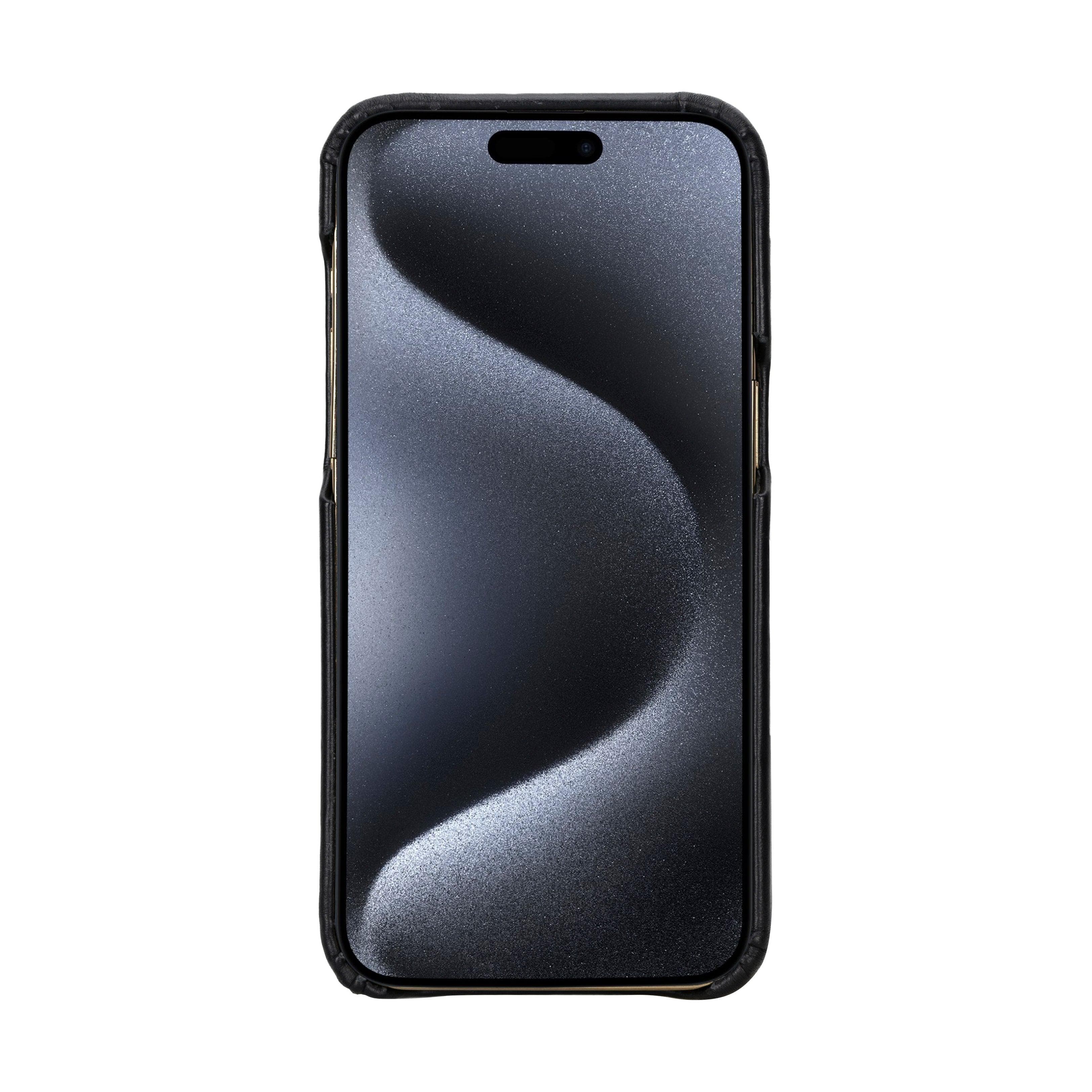 Leather iPhone 16 Pro Snap-On Cover Case Bouletta