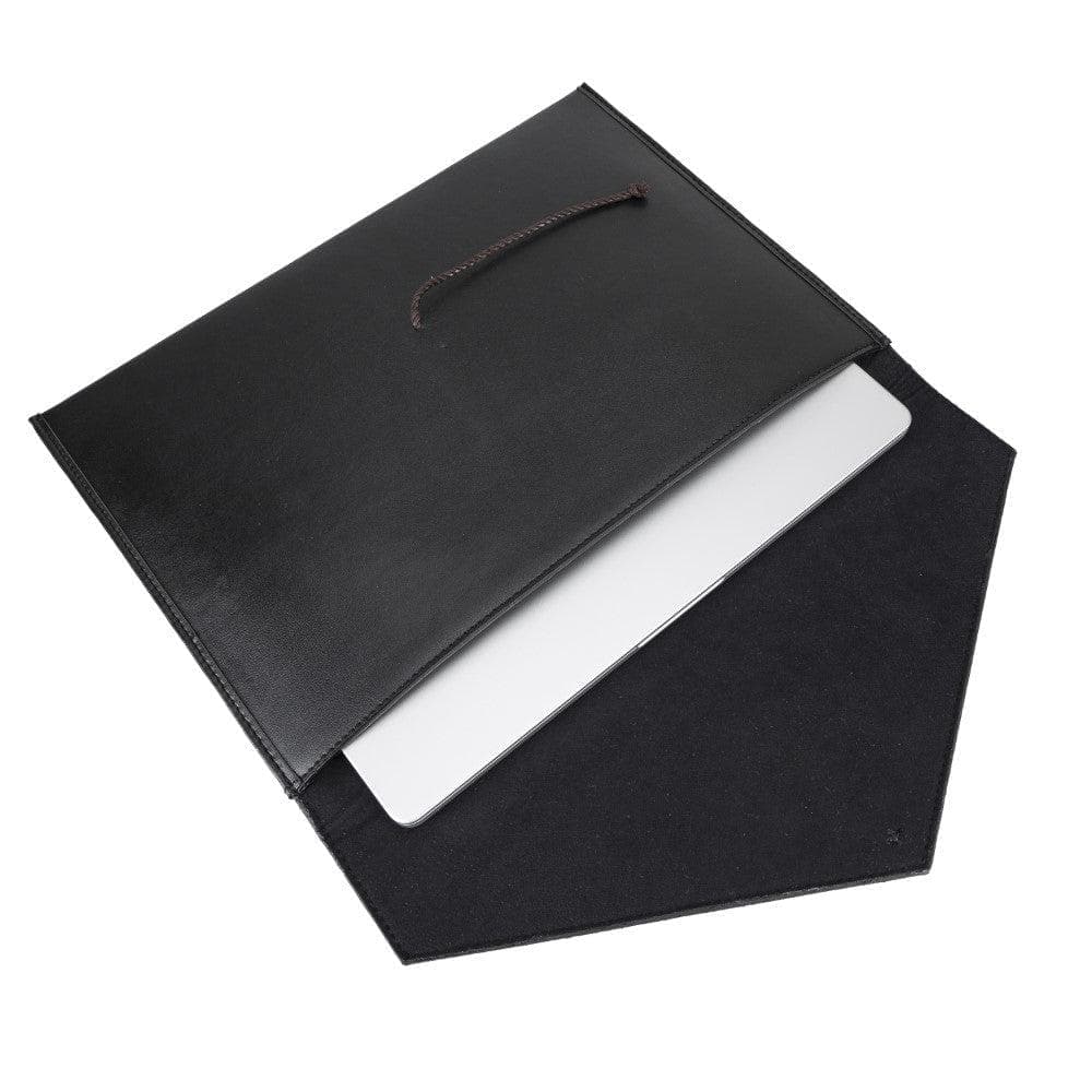 Leather Mac Sleeve - 13" / Black Bouletta