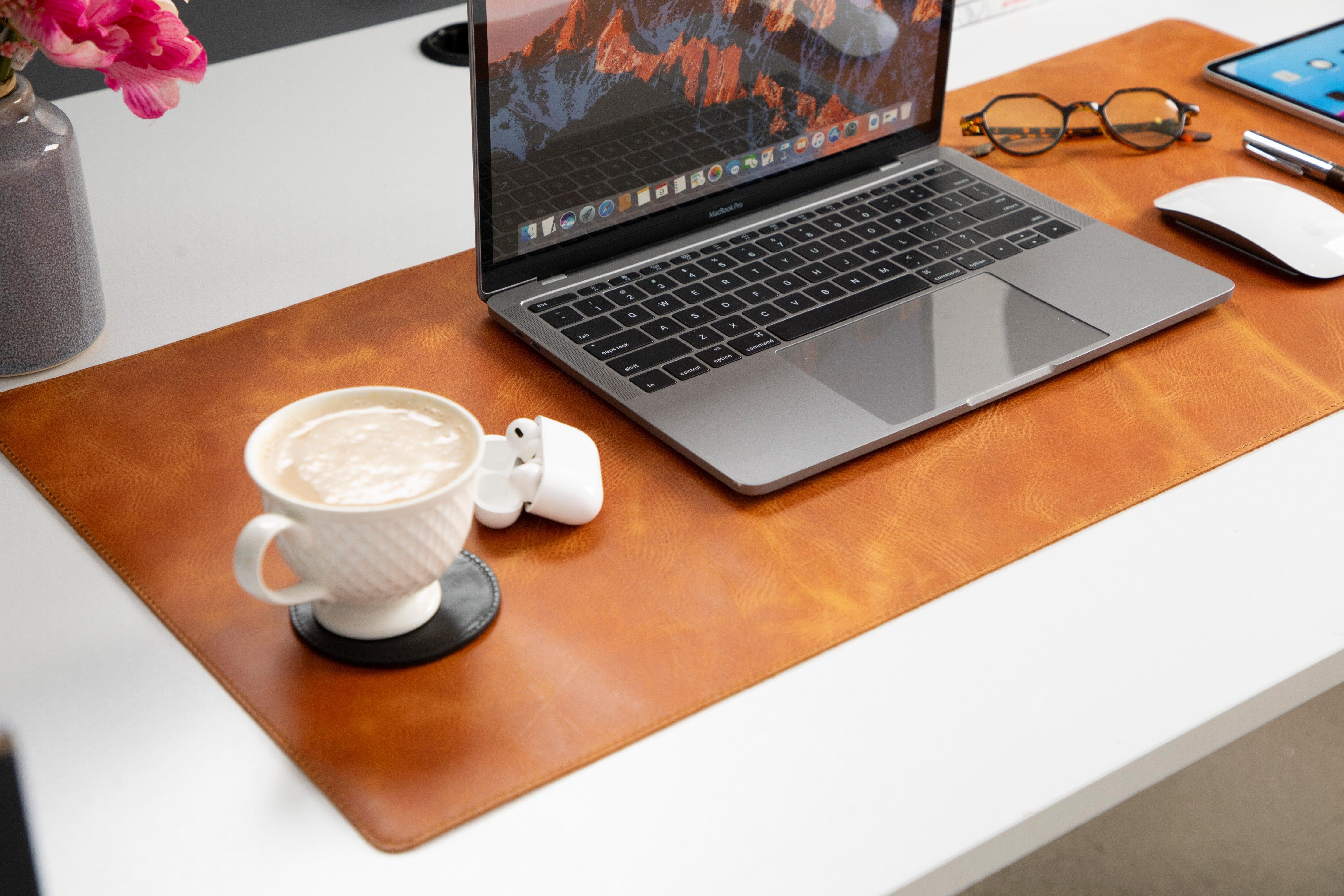 Leather Natural Desk Mat (91 cm x 48 cm) Bouletta