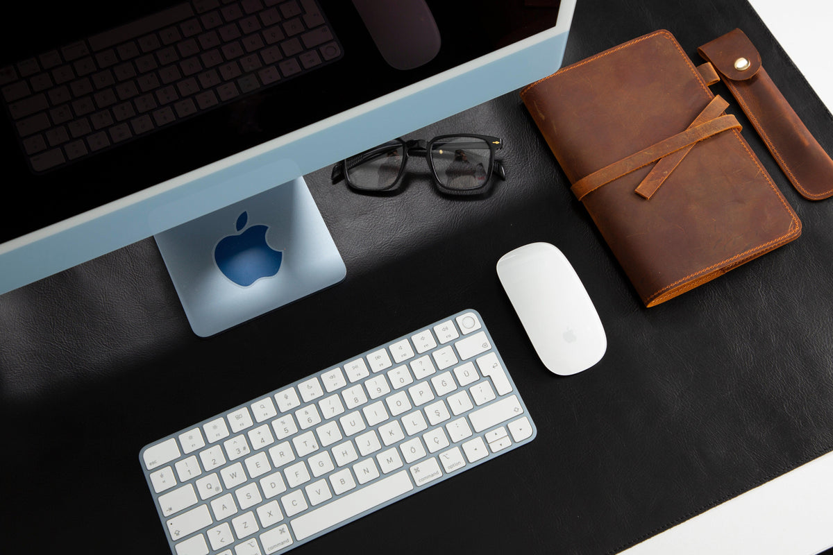 Leather Natural Desk Mat (91 cm x 48 cm) Bouletta