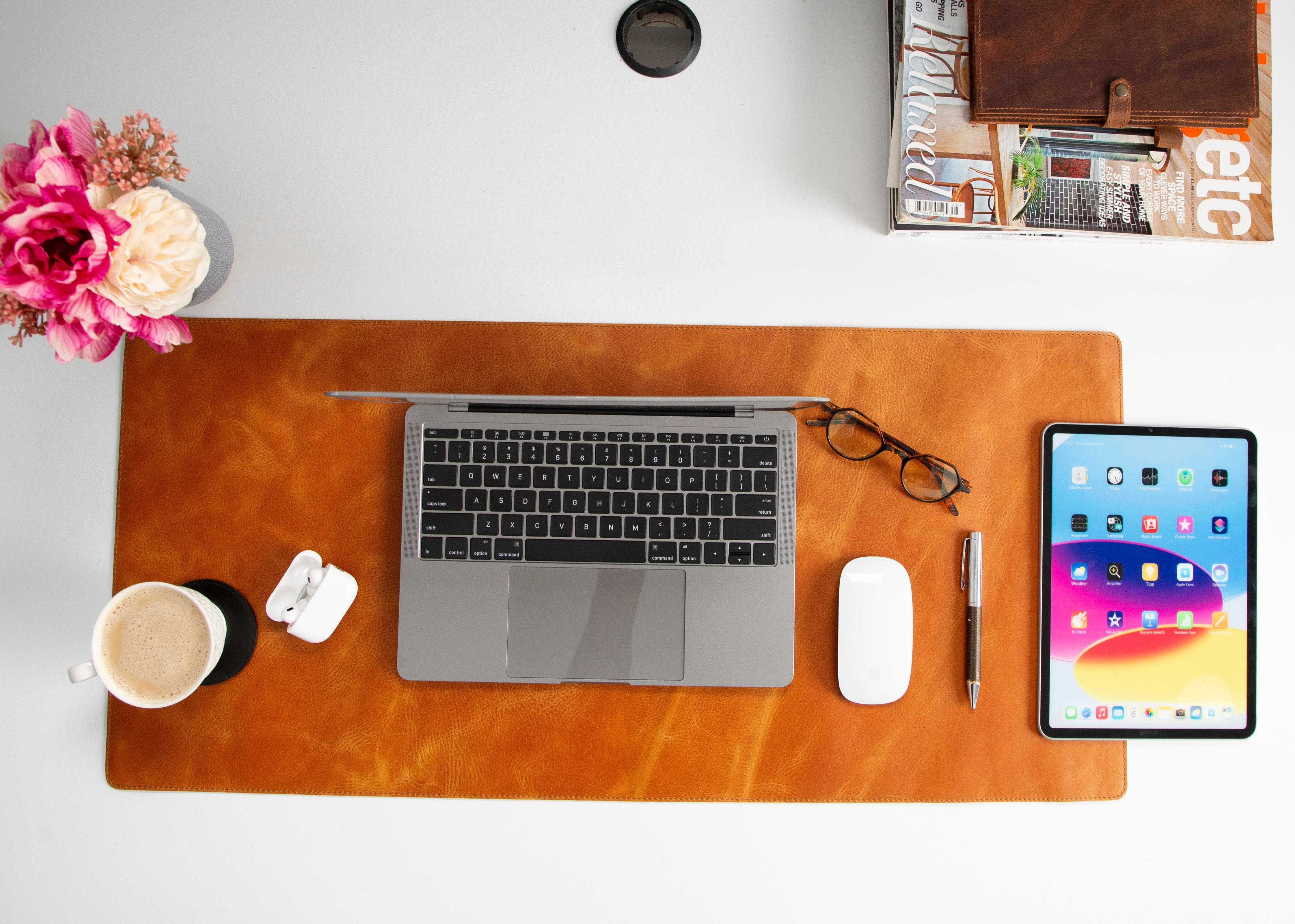 Leather Natural Desk Mat (91 cm x 48 cm) Bouletta