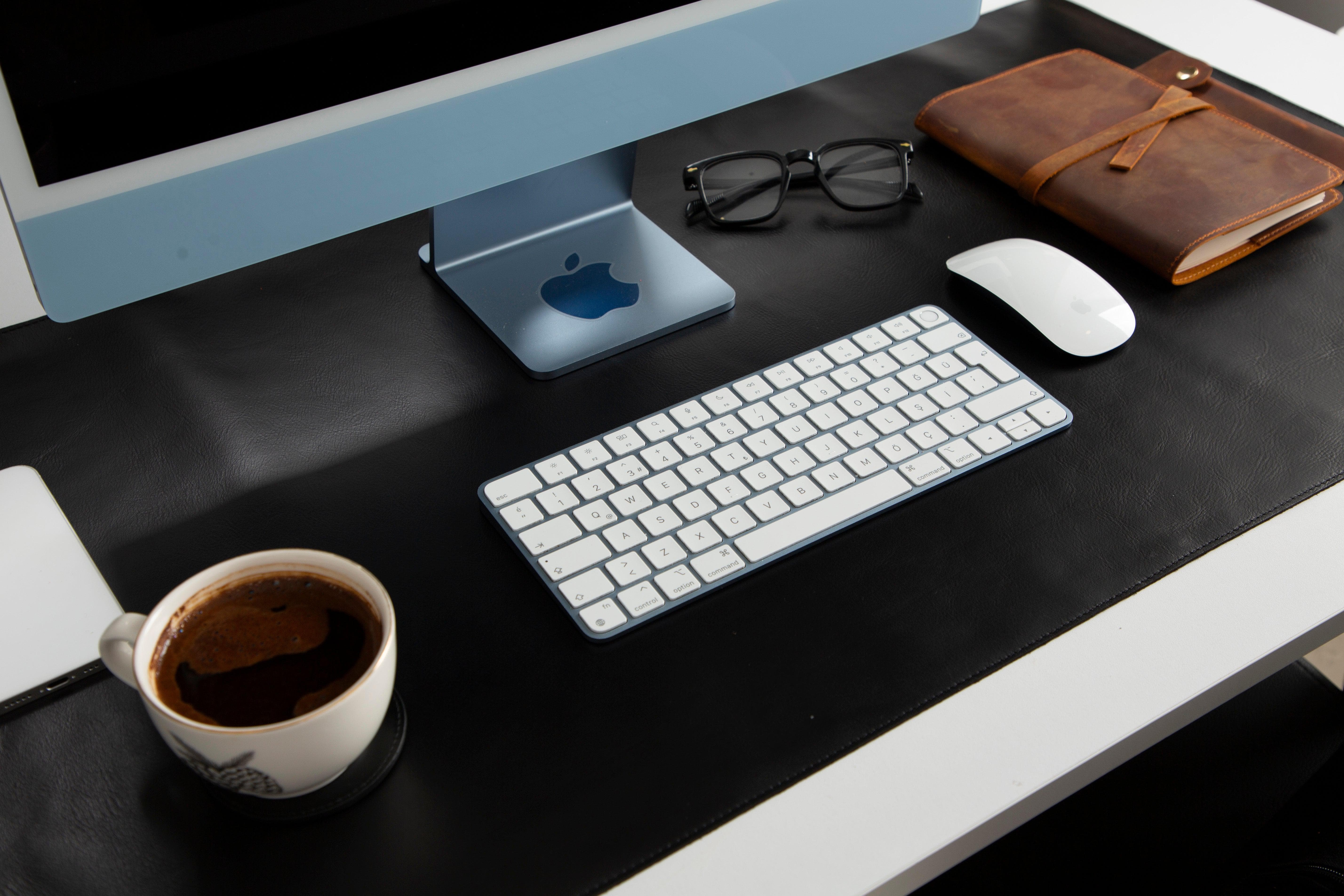 Leather Natural Desk Mat (91 cm x 48 cm) Bouletta