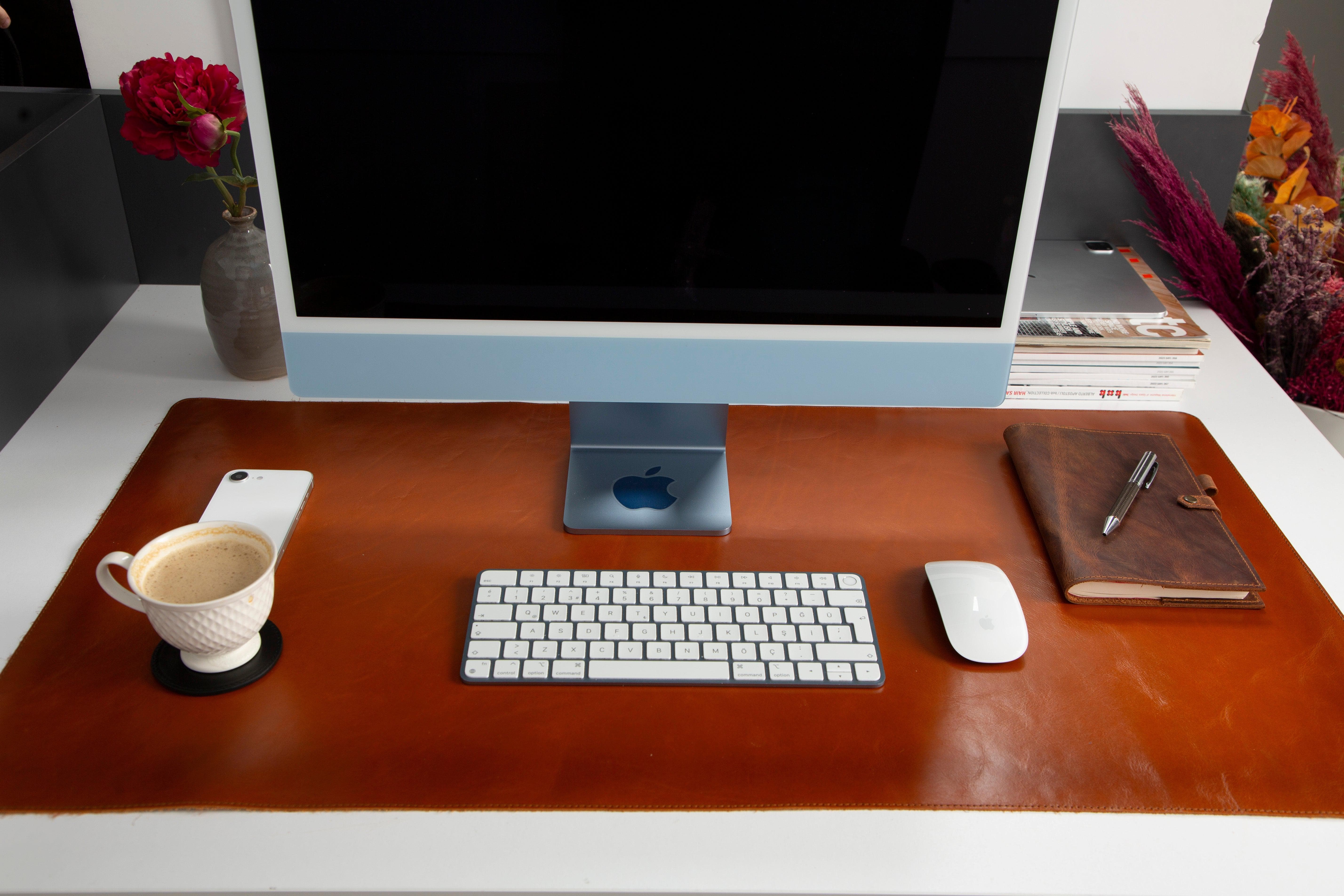 Leather Natural Desk Mat (91 cm x 48 cm) Bouletta