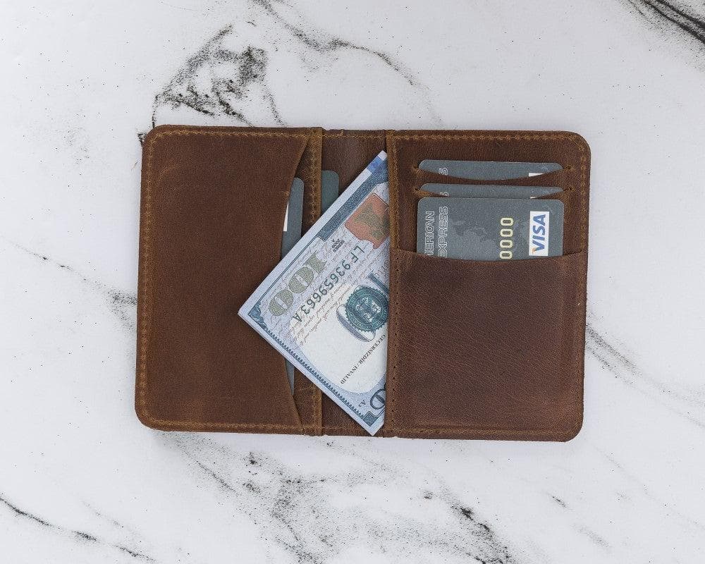 Leather Pasaport Holder - Tan Tan Bouletta