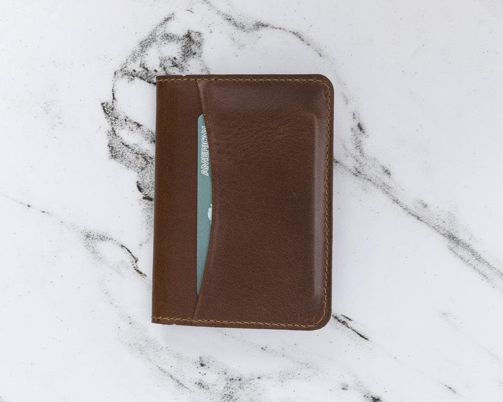 Leather Pasaport Holder - Tan Tan Bouletta