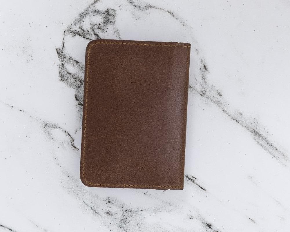 Leather Pasaport Holder - Tan Tan Bouletta