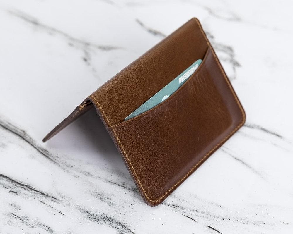 Leather Pasaport Holder - Tan Tan Bouletta