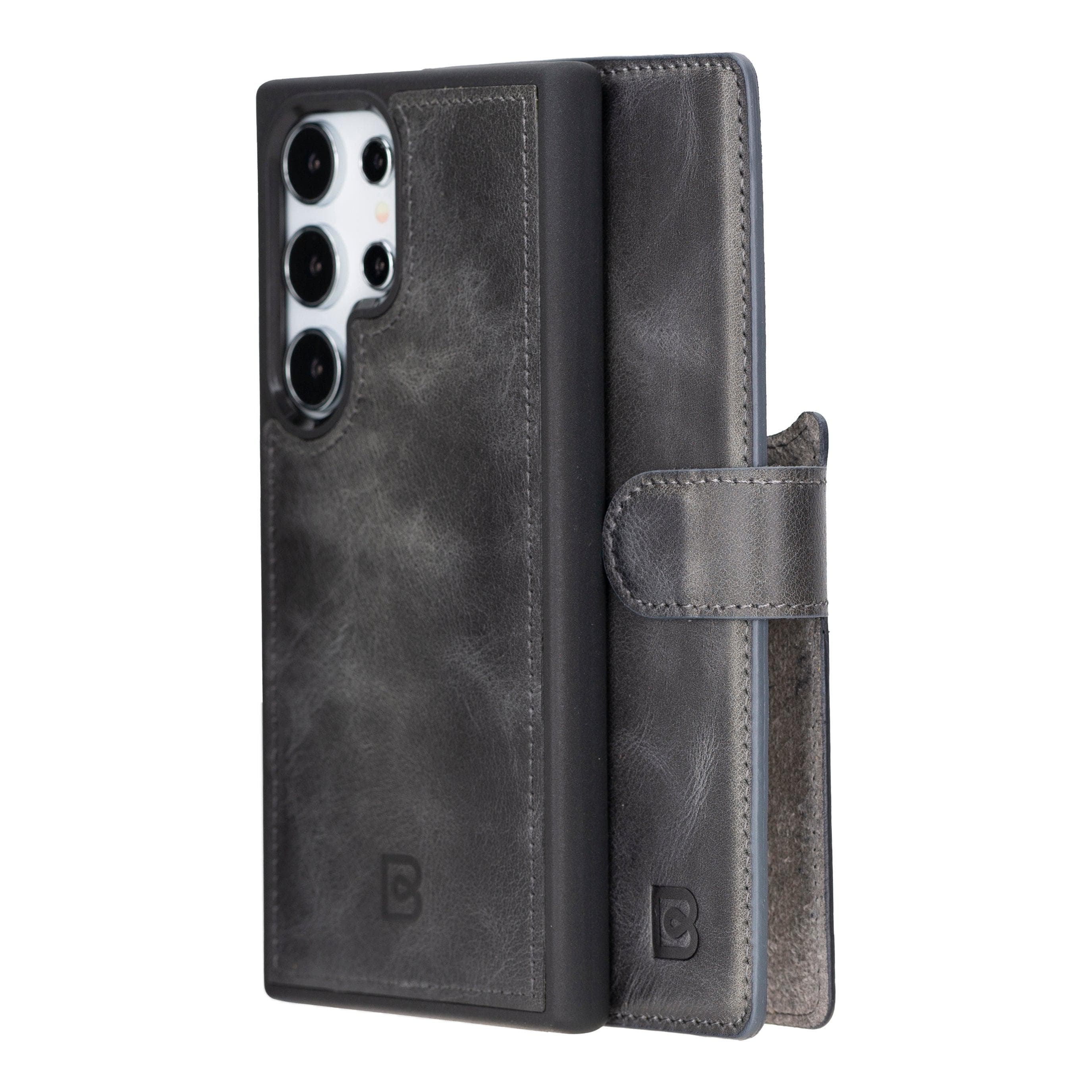 Leather Samsung Galaxy S24 Series Wallet Cases, S24 Plus / Red Leather Samsung Galaxy S24 Series Wallet Cases, S24 Plus / Red
