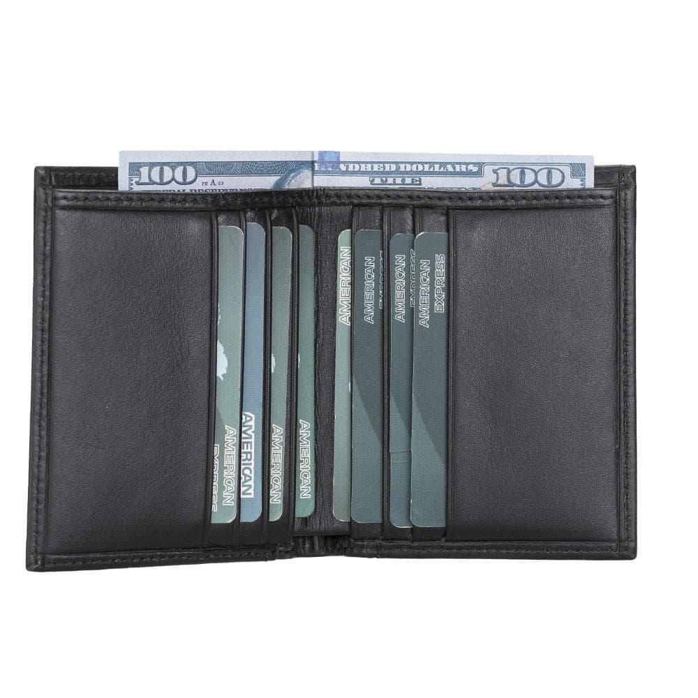Leather Yetta Card Holder - Brown Brown Bouletta