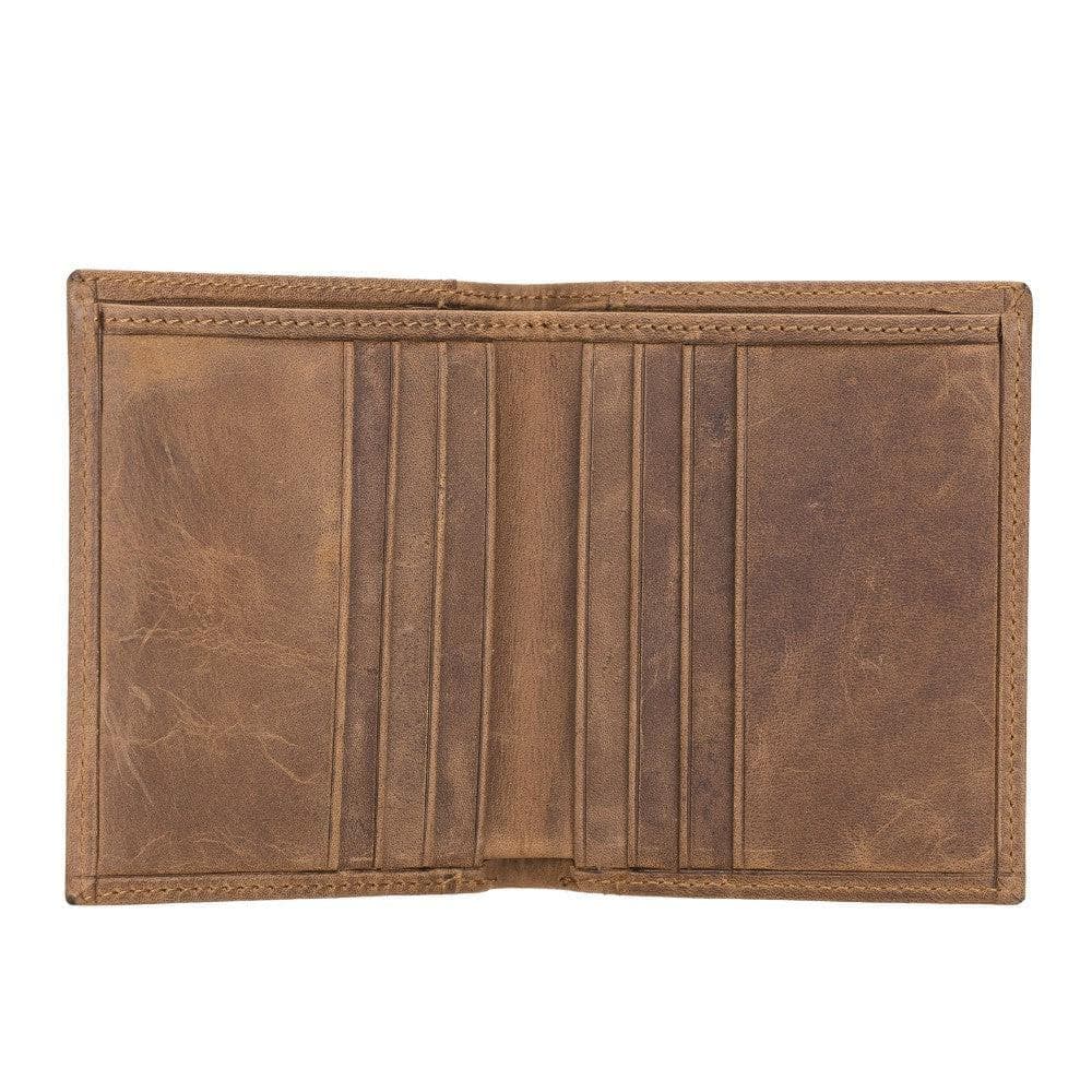 Leather Yetta Card Holder - Brown Brown Bouletta