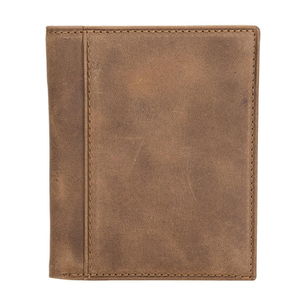 Leather Yetta Card Holder - Brown Brown Bouletta