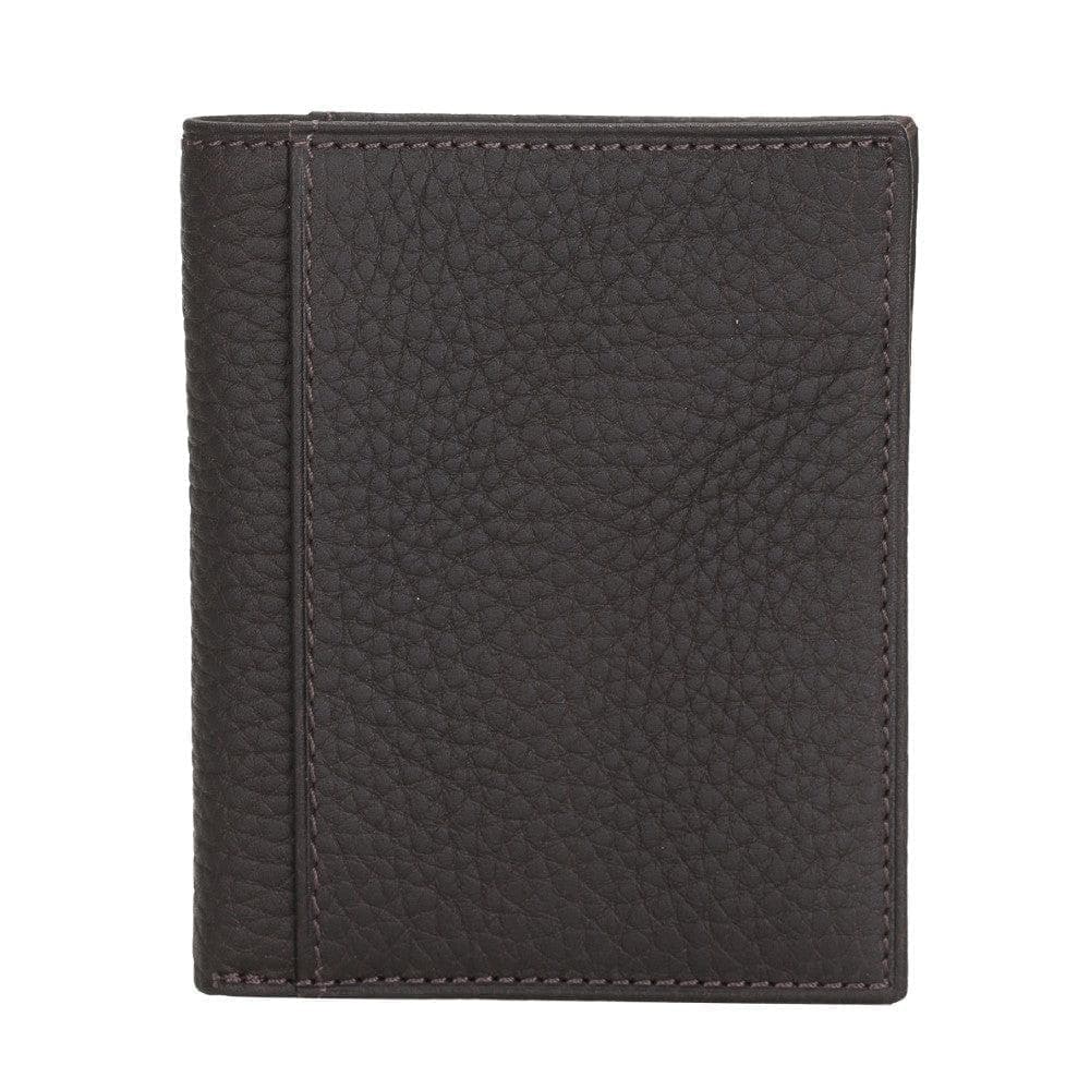 Leather Yetta Card Holder - Brown Brown Bouletta